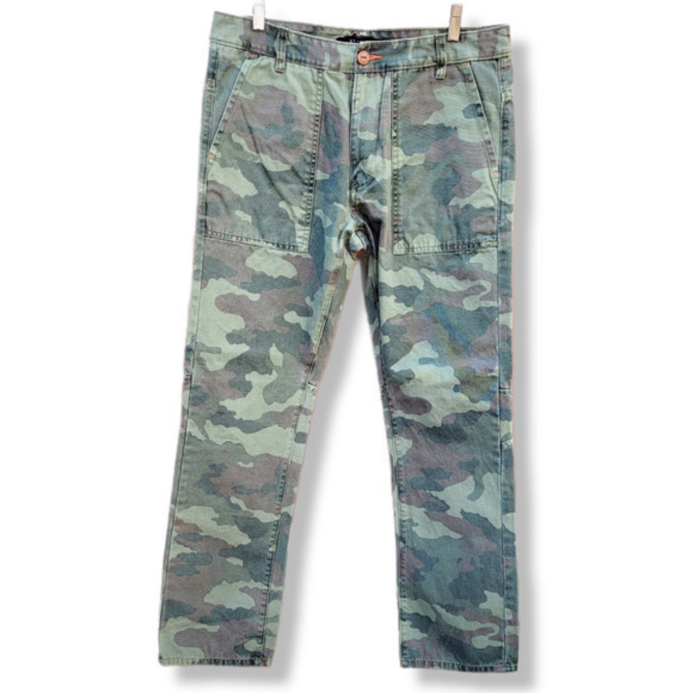 Sean John Green Camouflage Front Cargo Pockets Men's‎ Jeans Pants